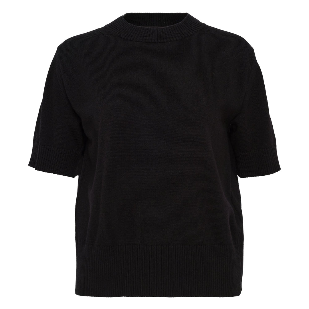 ポプリン X ニットプルオーバー