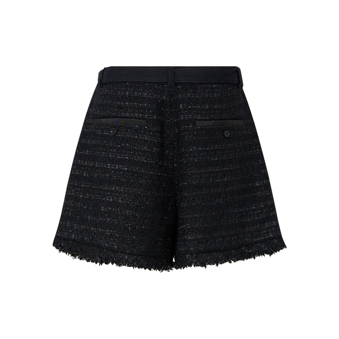 Retail Exclusive Denim X Tweed Shorts