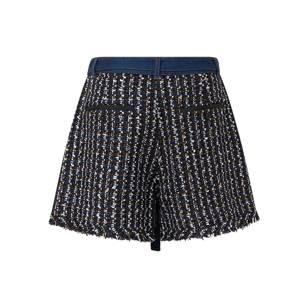 Retail Exclusive Denim X Tweed Shorts