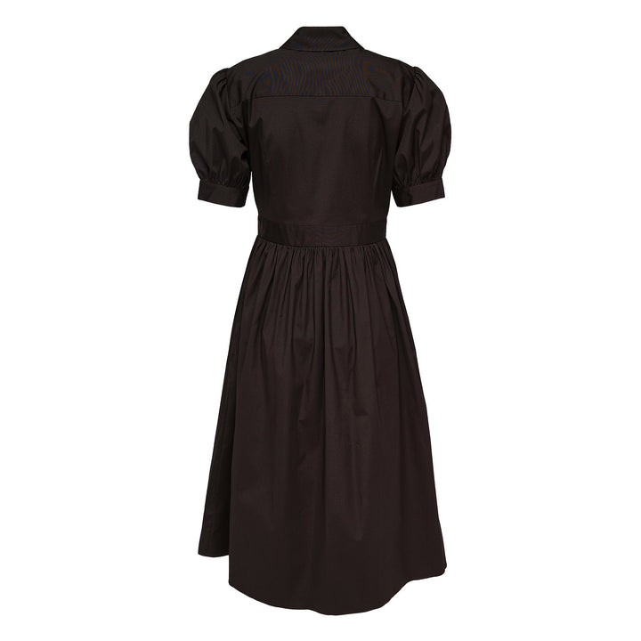 Embroidery Short Sleeve Shirt Dress