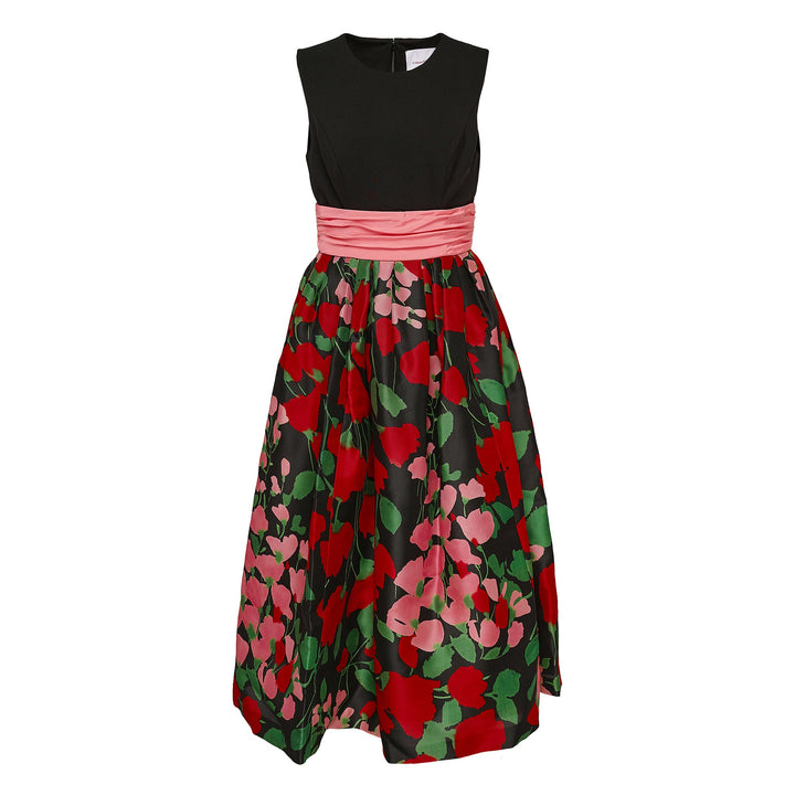 ノースリーブミディドレス