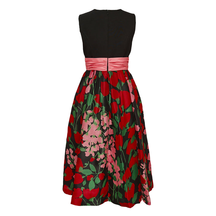 ノースリーブミディドレス