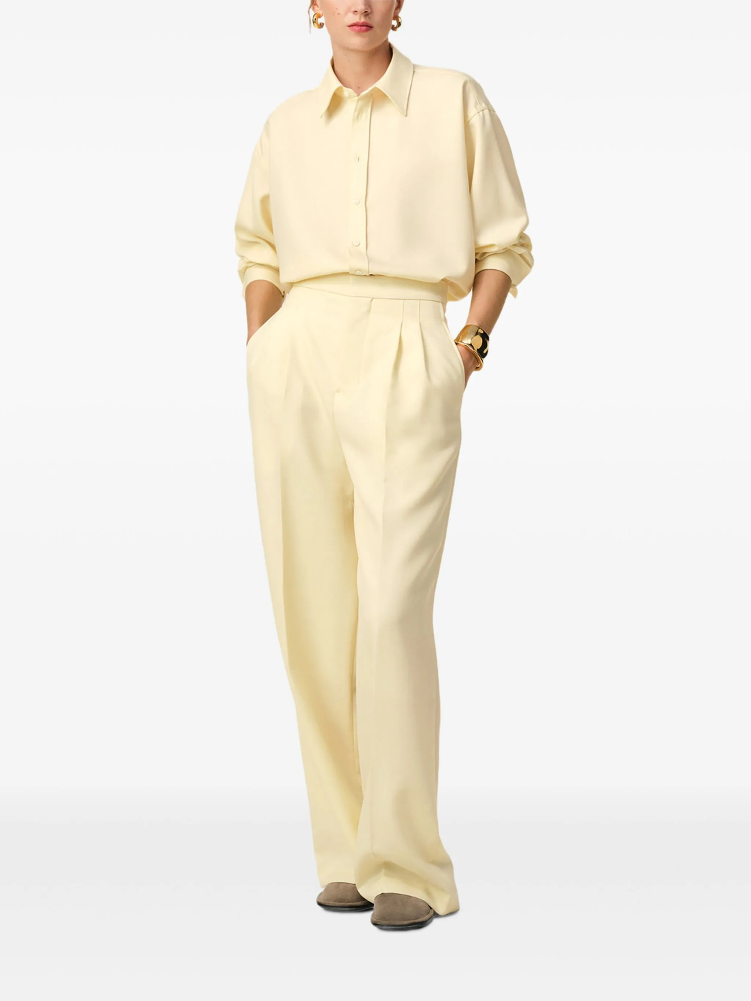 Back Slit Oversized Shirt