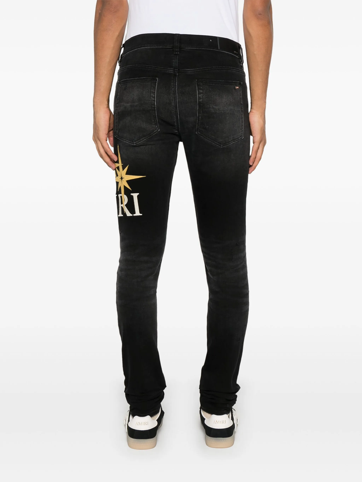 Starburst Applique Skinny Jean