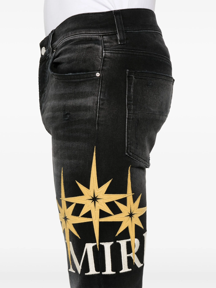 Starburst Applique Skinny Jean