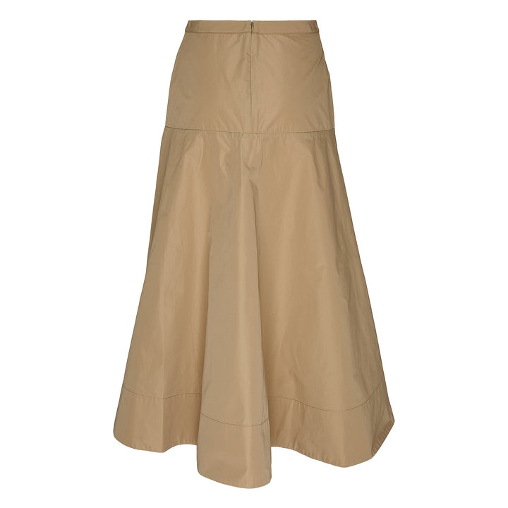 Sheen Parachute Poly Long Skirt