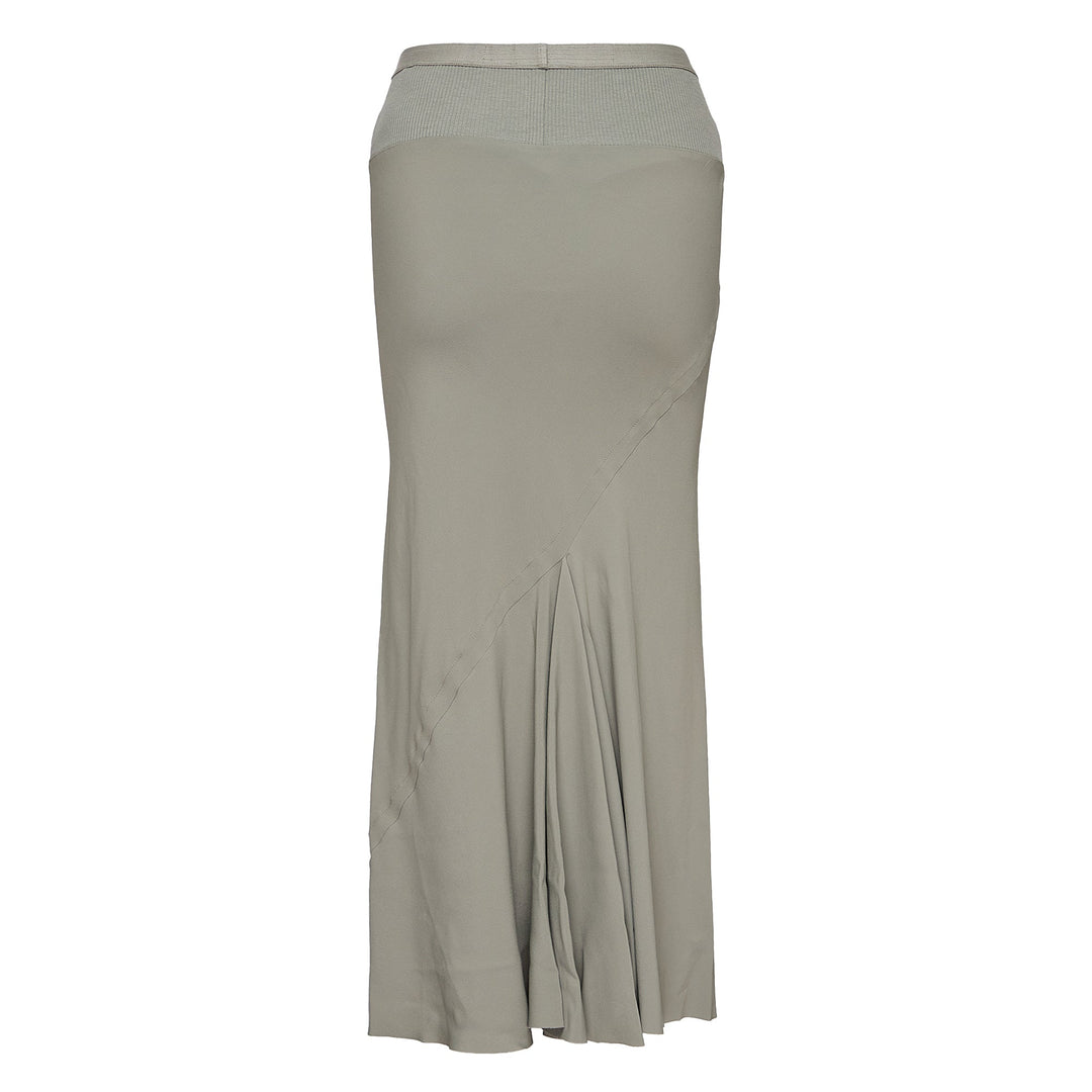 Knee Bias Skirt Cocoon Crepe