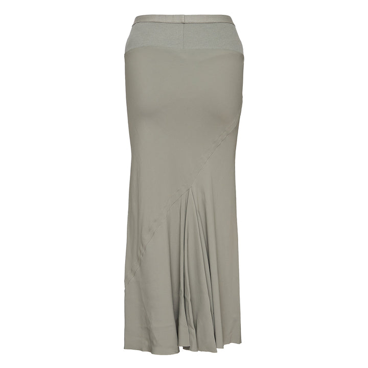 Knee Bias Skirt Cocoon Crepe