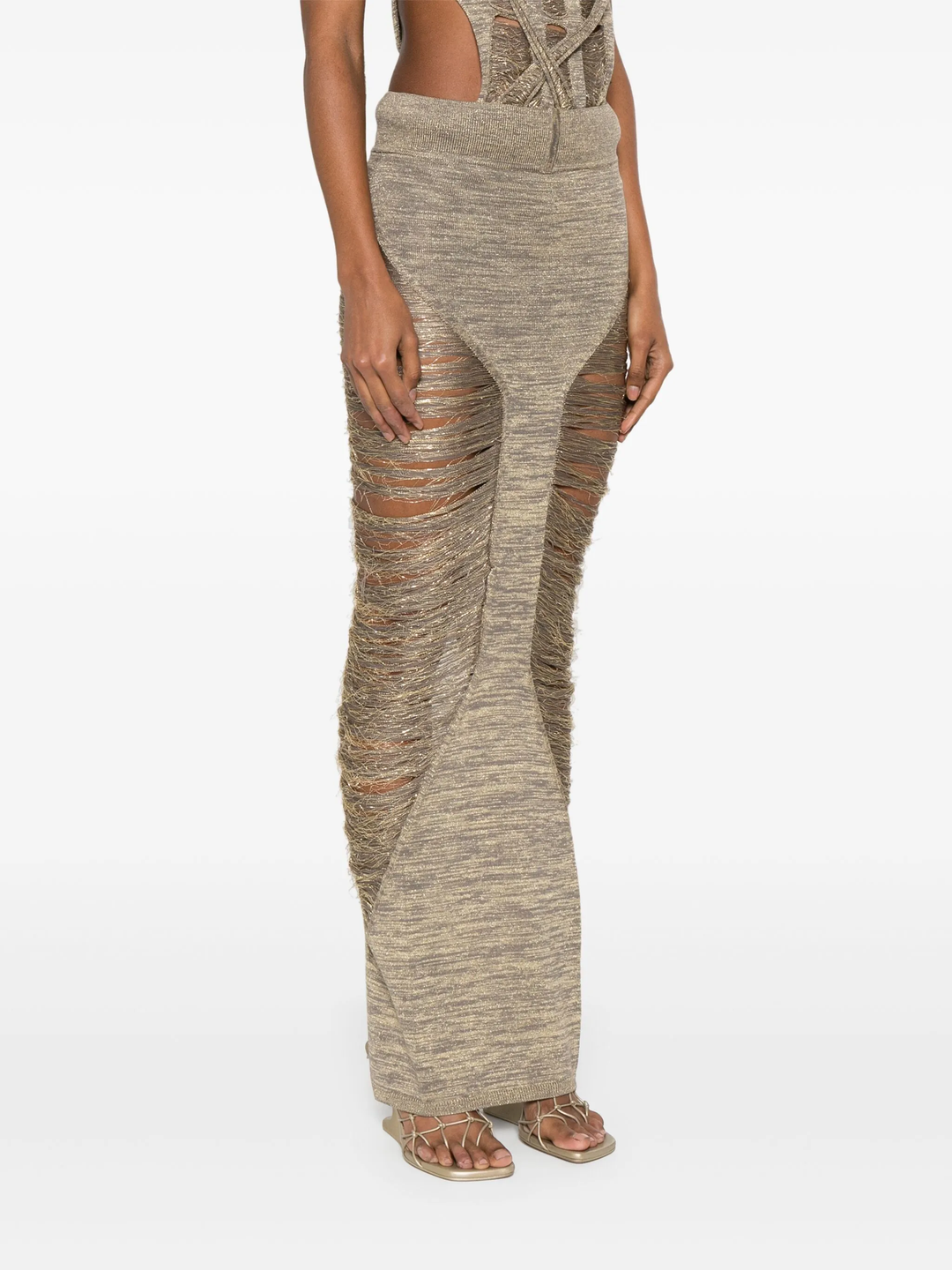 Pillar Skirt Shredded Merino Knit