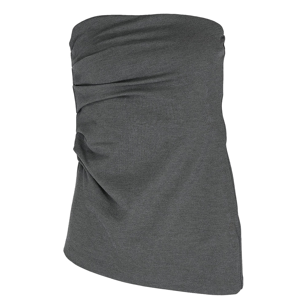 Irina Shirred Strapless Top