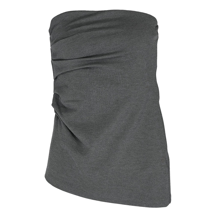 Irina Shirred Strapless Top