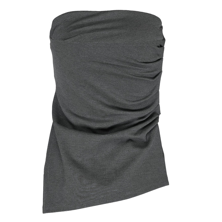 Irina Shirred Strapless Top