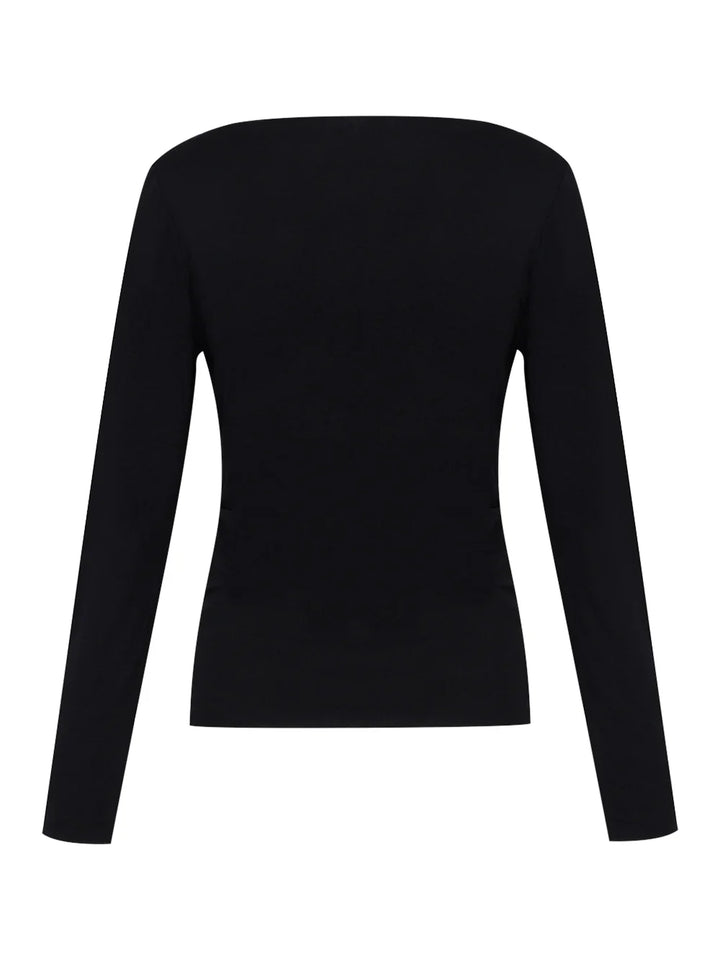 Luca Asymmetric Drape Top
