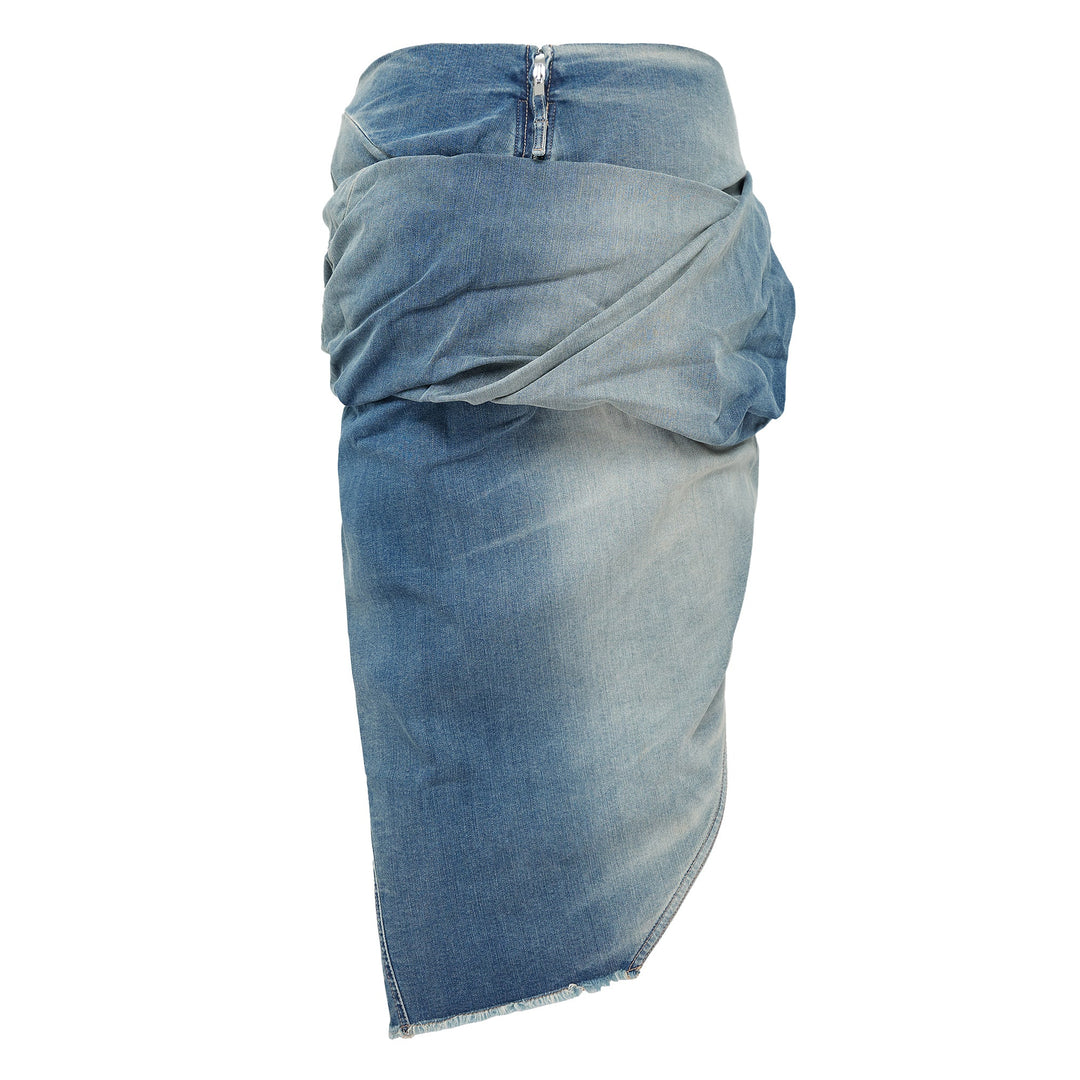 Low Twist Skirt Washed Indigo