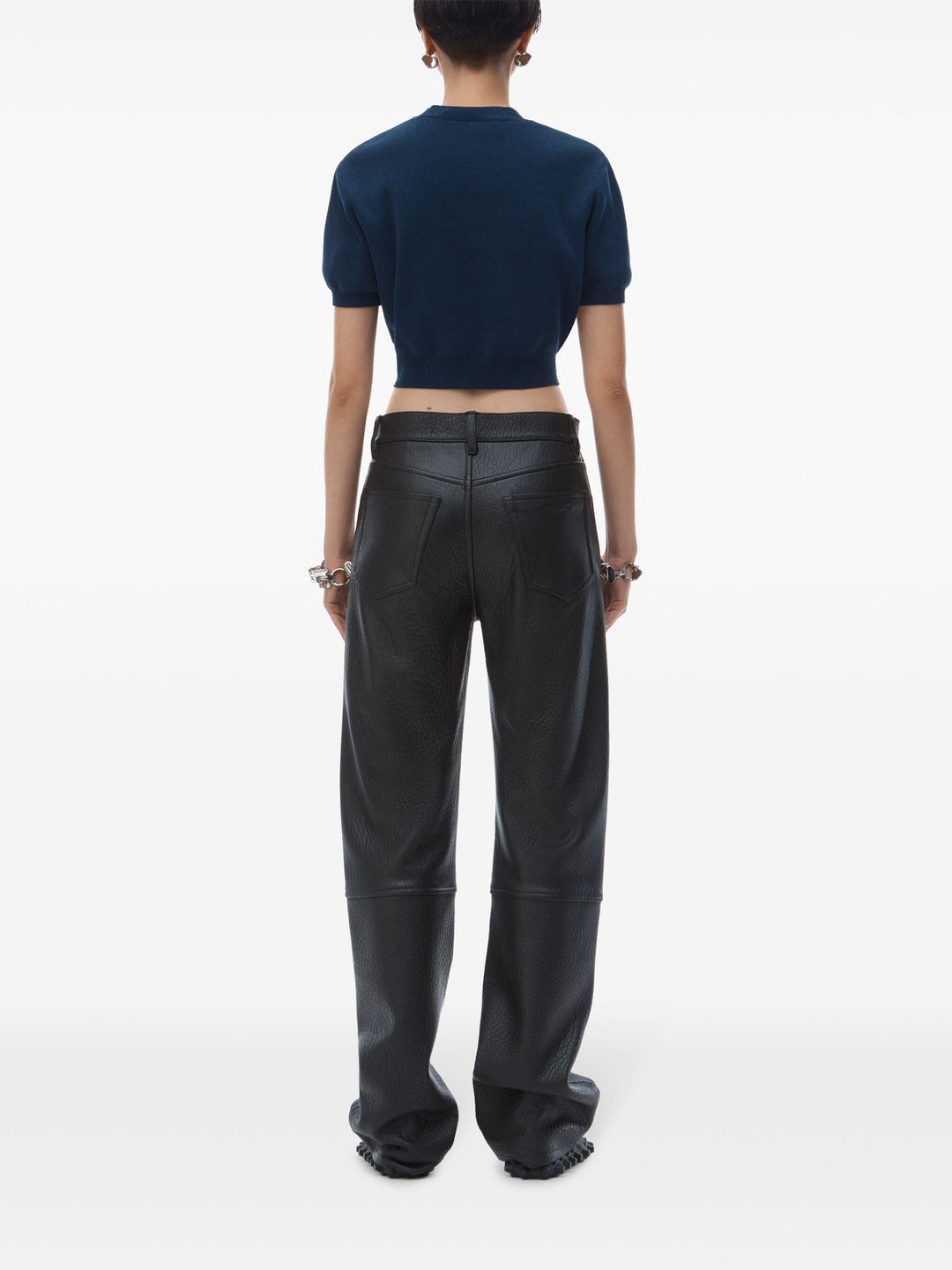 Logo-Embossed Tee In Rib-Knit