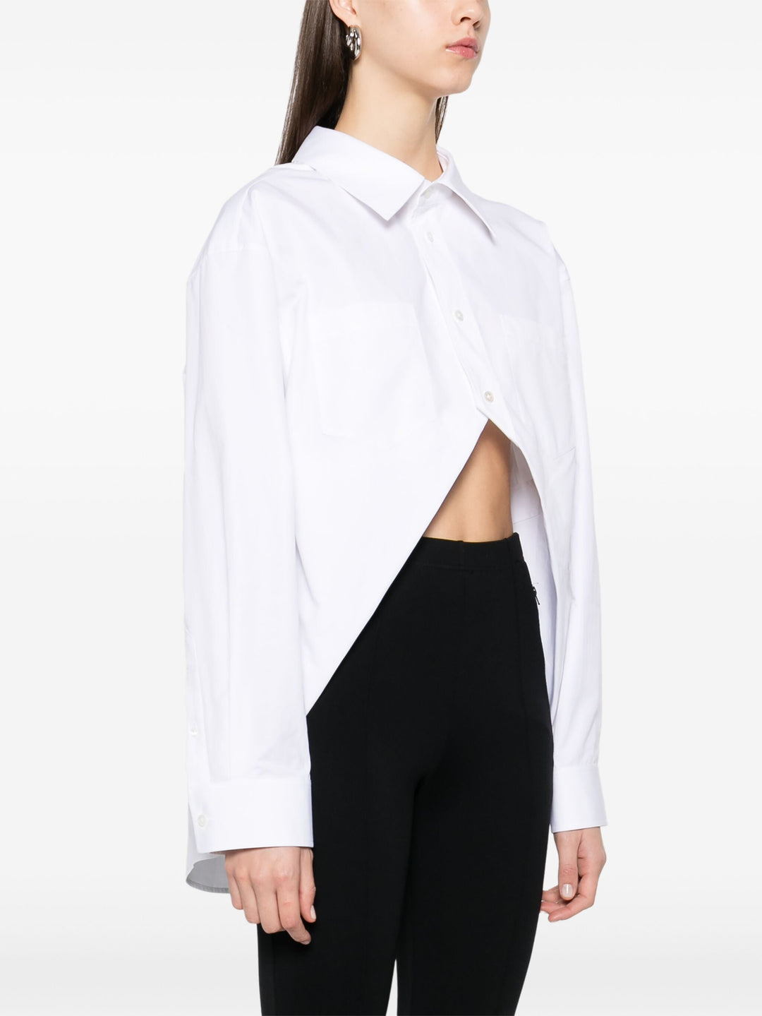 Wide Slit Front Shirt