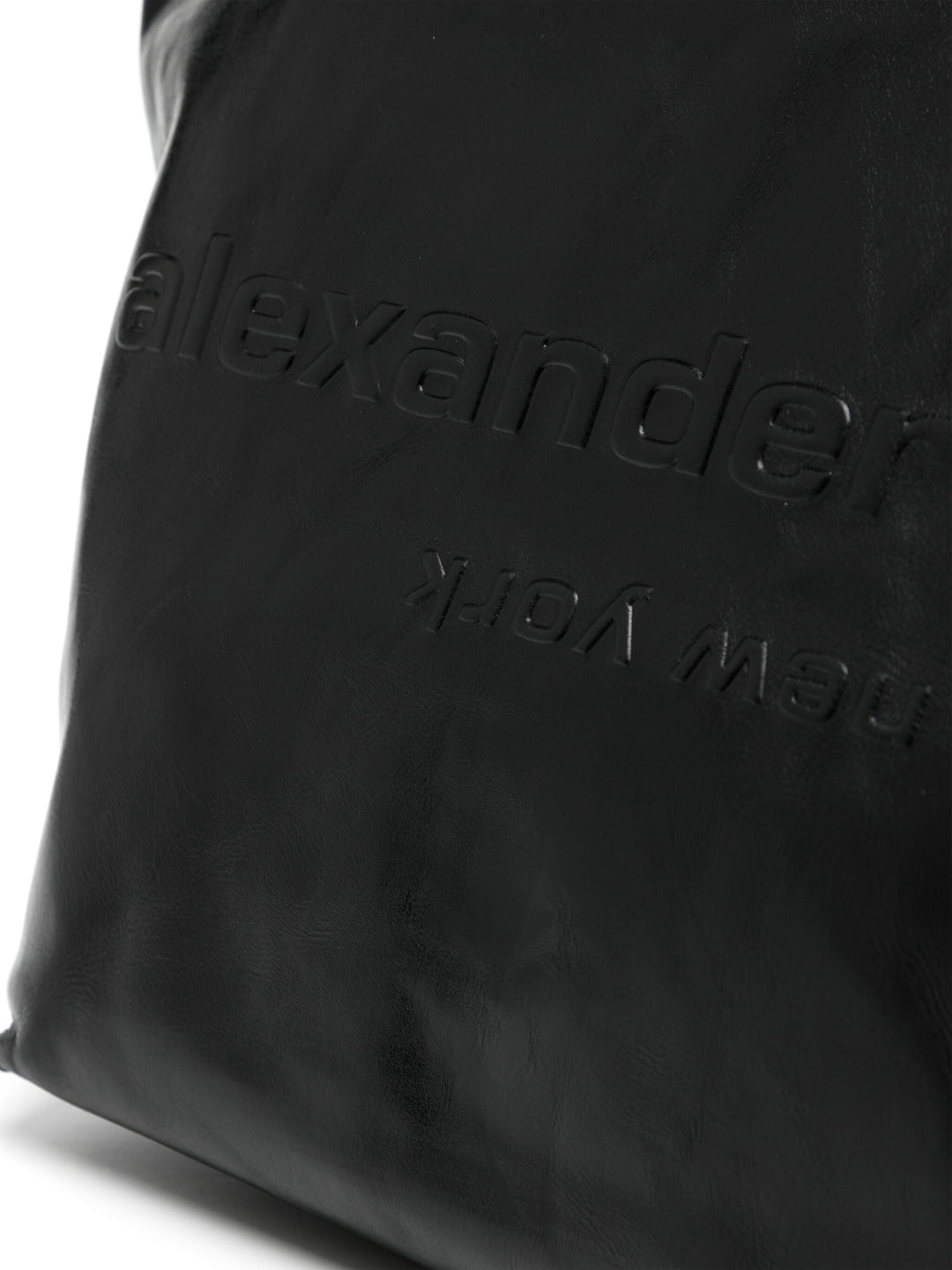 Punch Tote Bag In Crackle Patent Leather