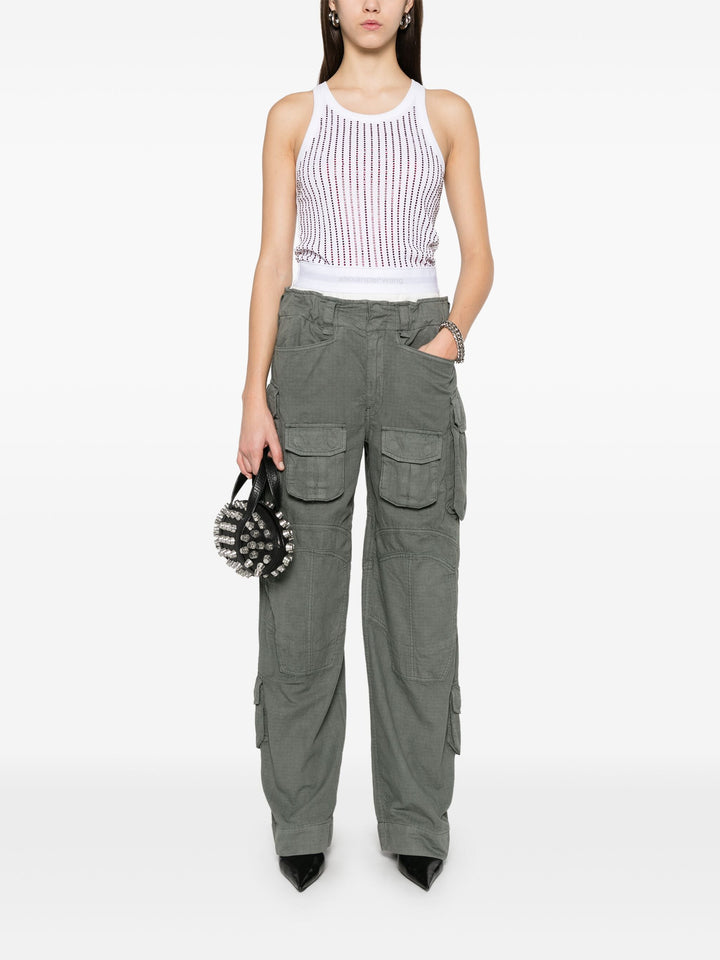 Pre-Styled Cargo Pants With Brief Waistband