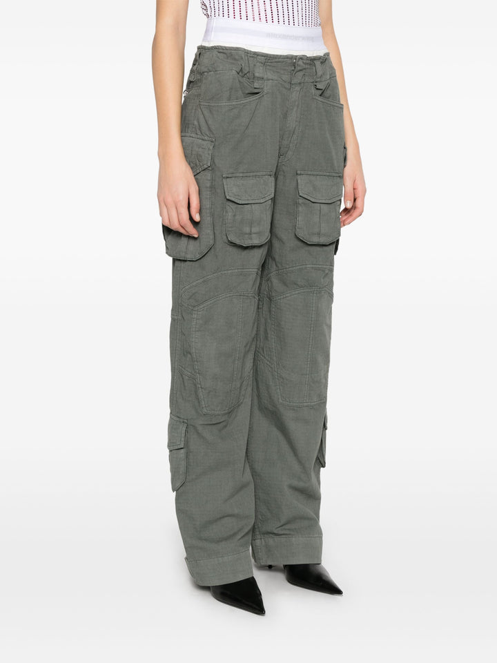 Pre-Styled Cargo Pants With Brief Waistband