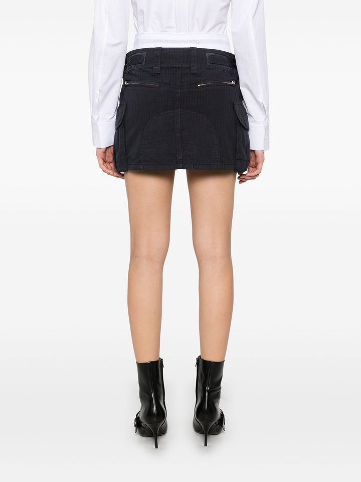 Pre-Styled Cargo Skirt With Logo Elastic