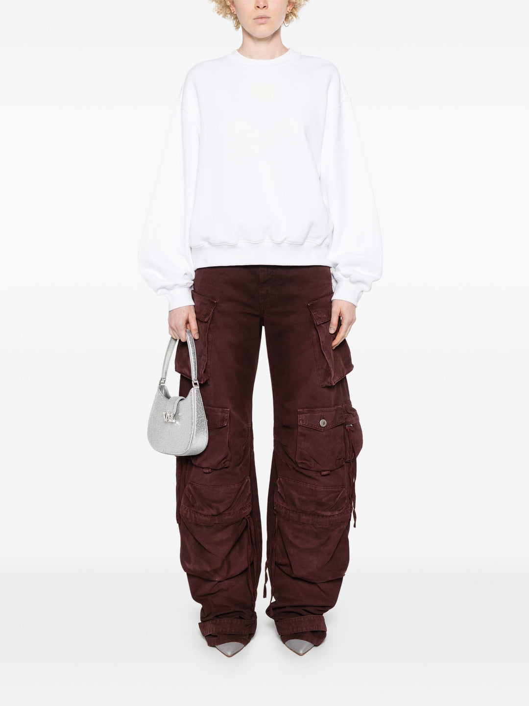 Puff Logo Sweatshirt In Structured Terry