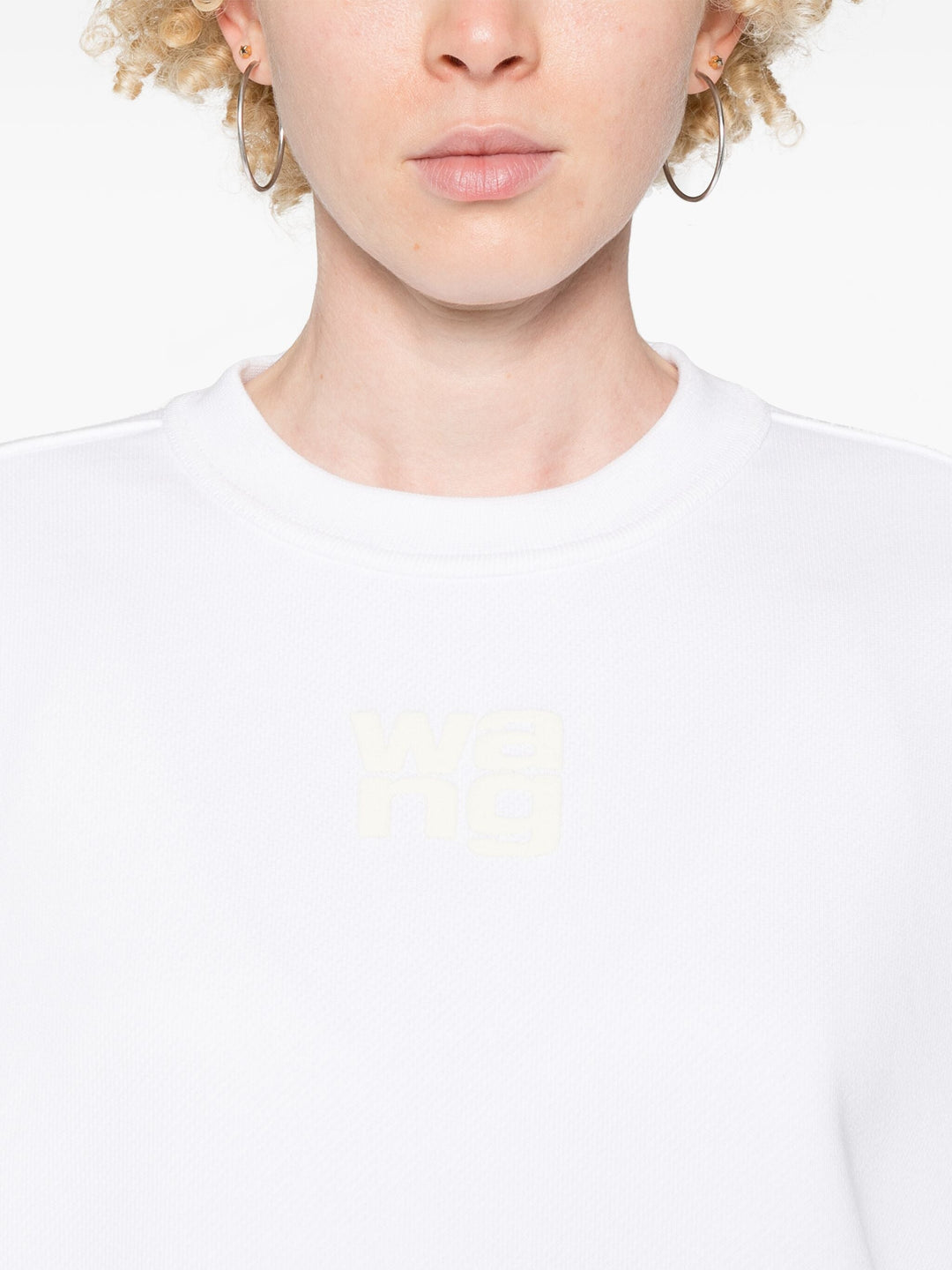 Puff Logo Sweatshirt In Structured Terry