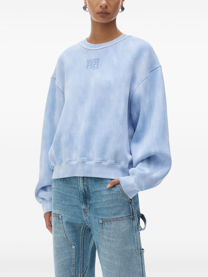 Puff Logo Sweatshirt In Structured Terry