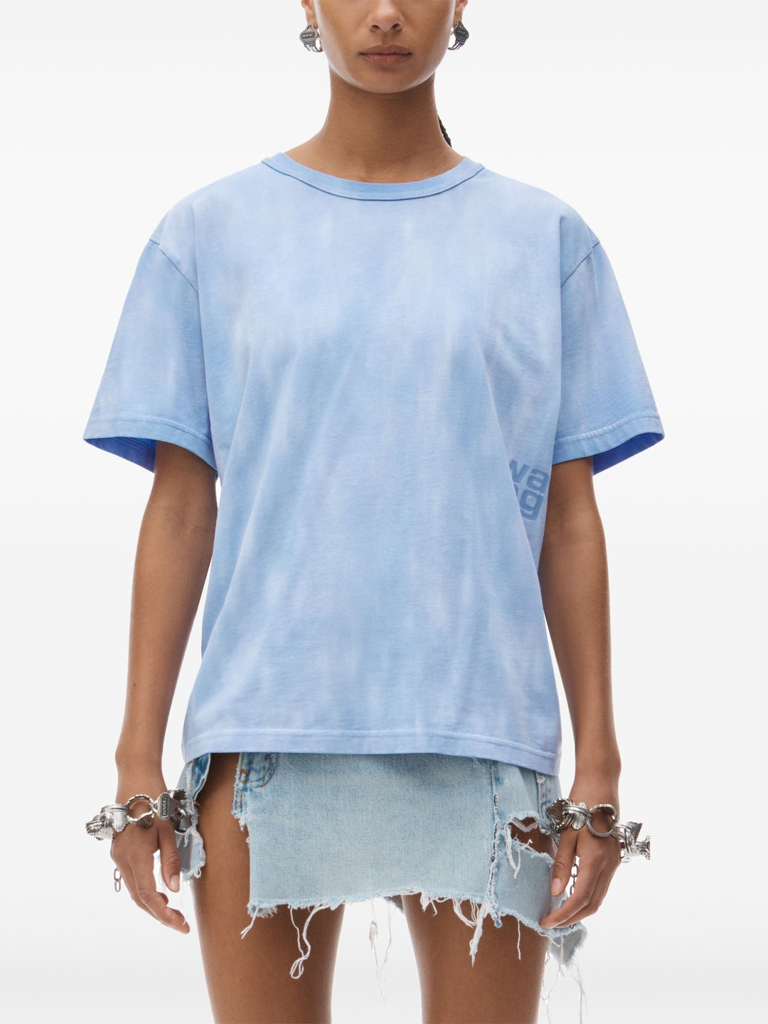 Puff Logo Tee In Cotton Jersey