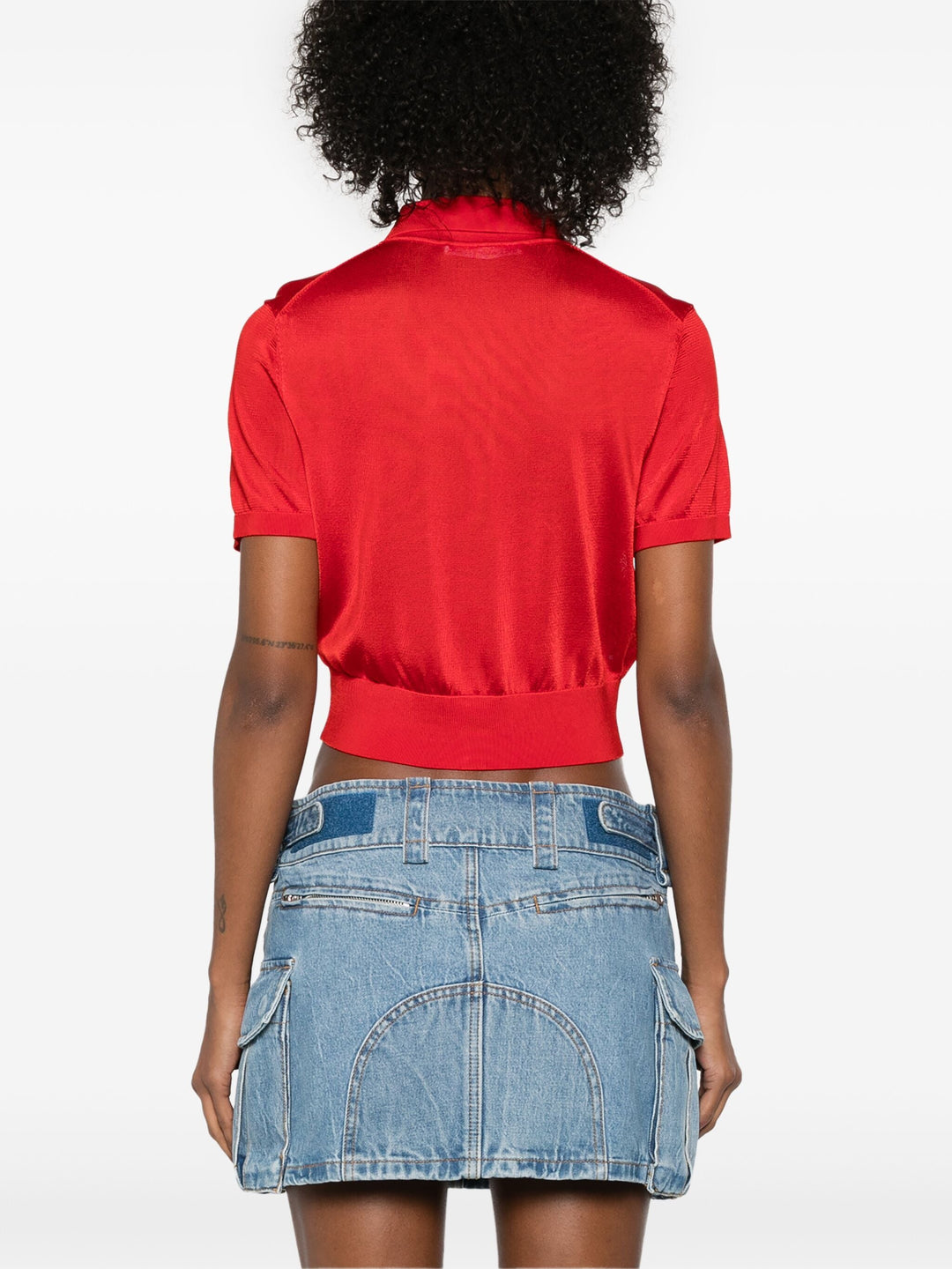 Logo Embroidered Polo Cardigan