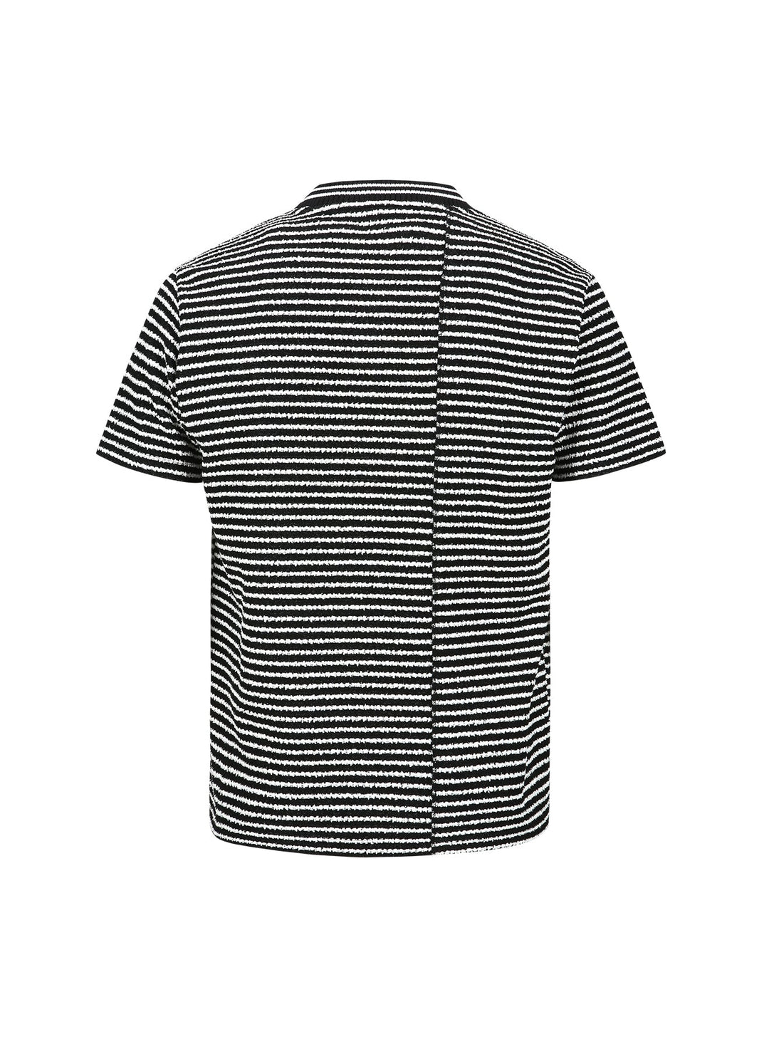 Heart Message Stripe Crew Neck Tee