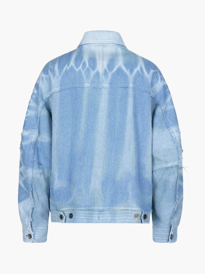 Sun-Bleached Raw Edge Blouson