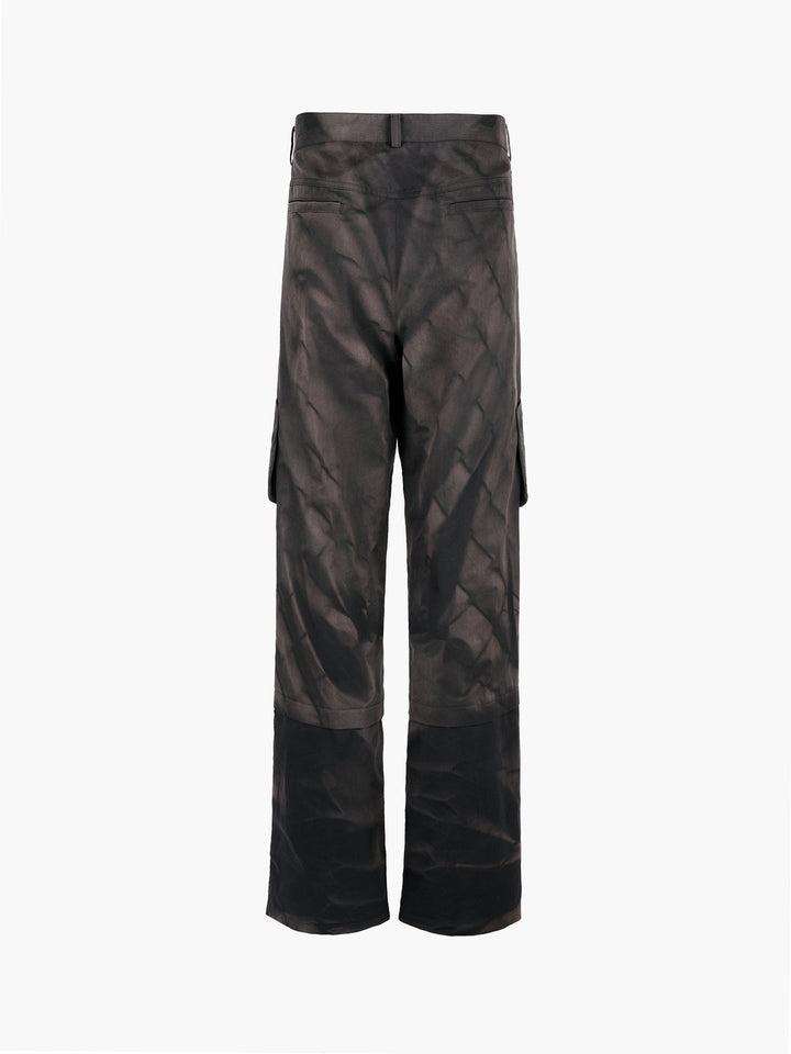 Sun-Bleached Draped Pocket Trousers
