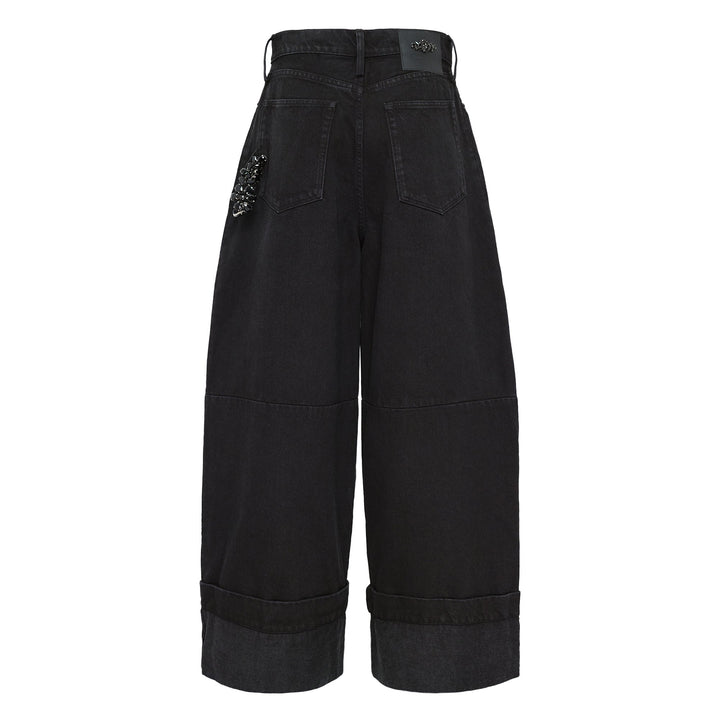 ペティートワイドレッグパドルジーンズ