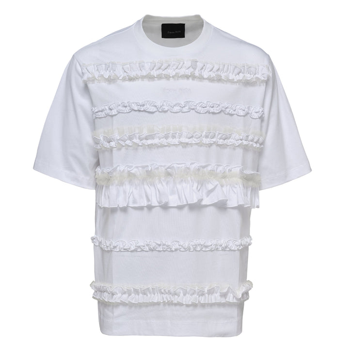 Ruffle Frill T-Shirt Cotton Jersey