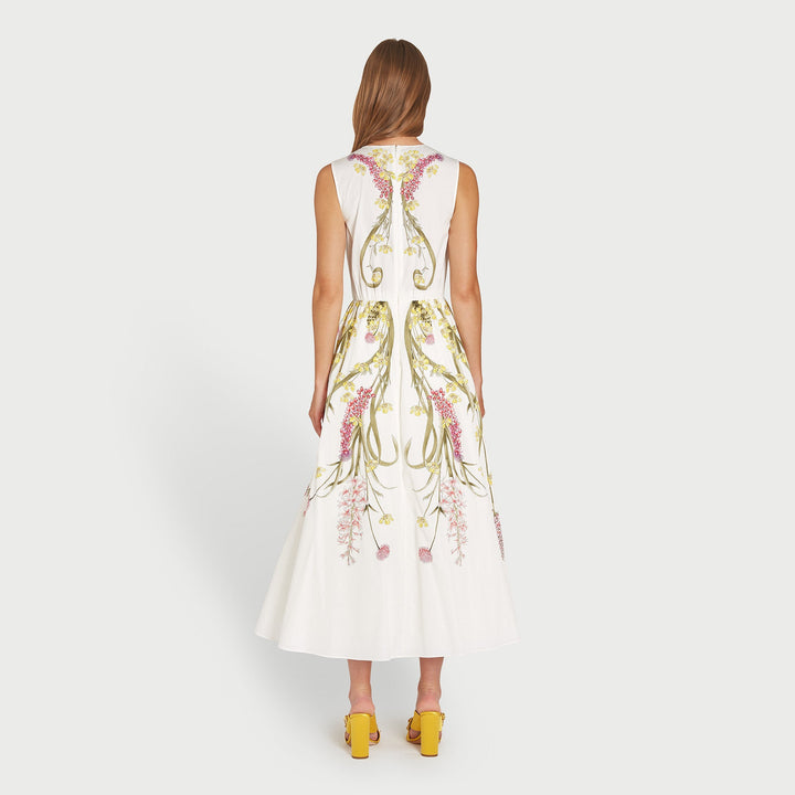 Popeline Printed Dress