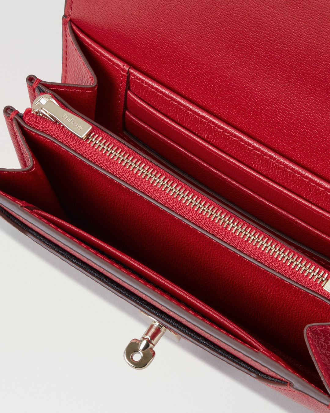 Medium Darley Wallet Scarlet Red Small Classic Grain