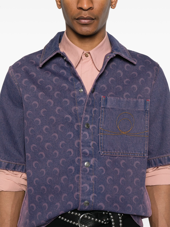 Moon Laser Denim Workwear Shirt