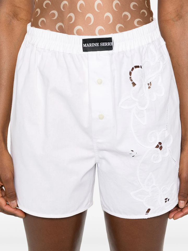Regenerated Household Linen Shorts