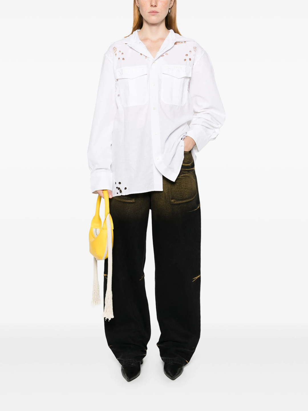 Regenerated Household Linen Blouse