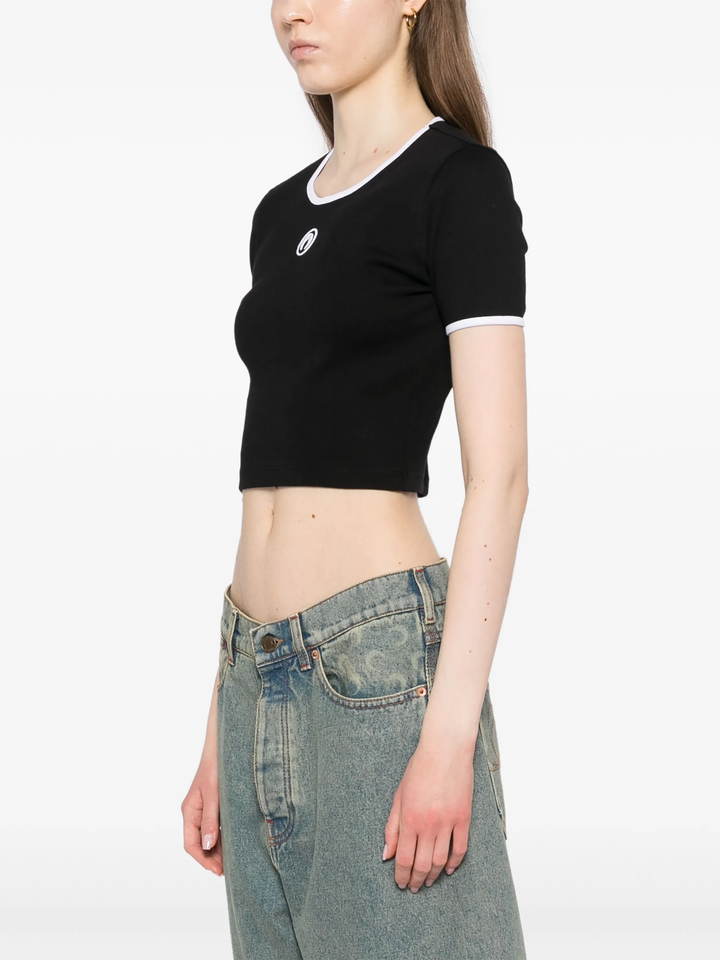 Moon Logo Jersey Cropped Top