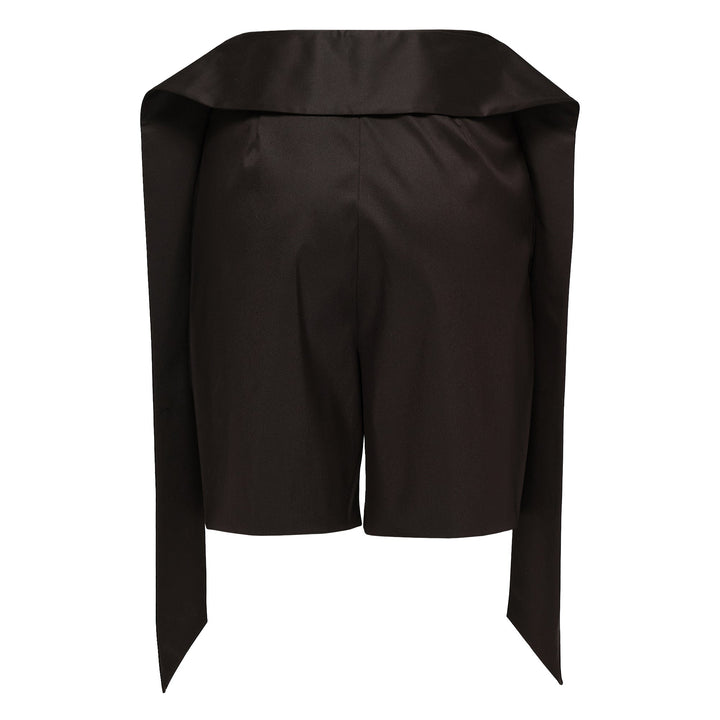 Sheen Cotton Poly Stretch Tie Shorts