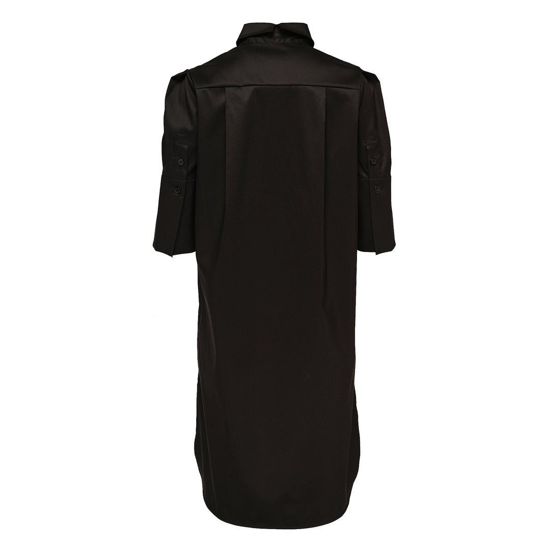 Sheen Cotton Poly Stretch Cuff Dress