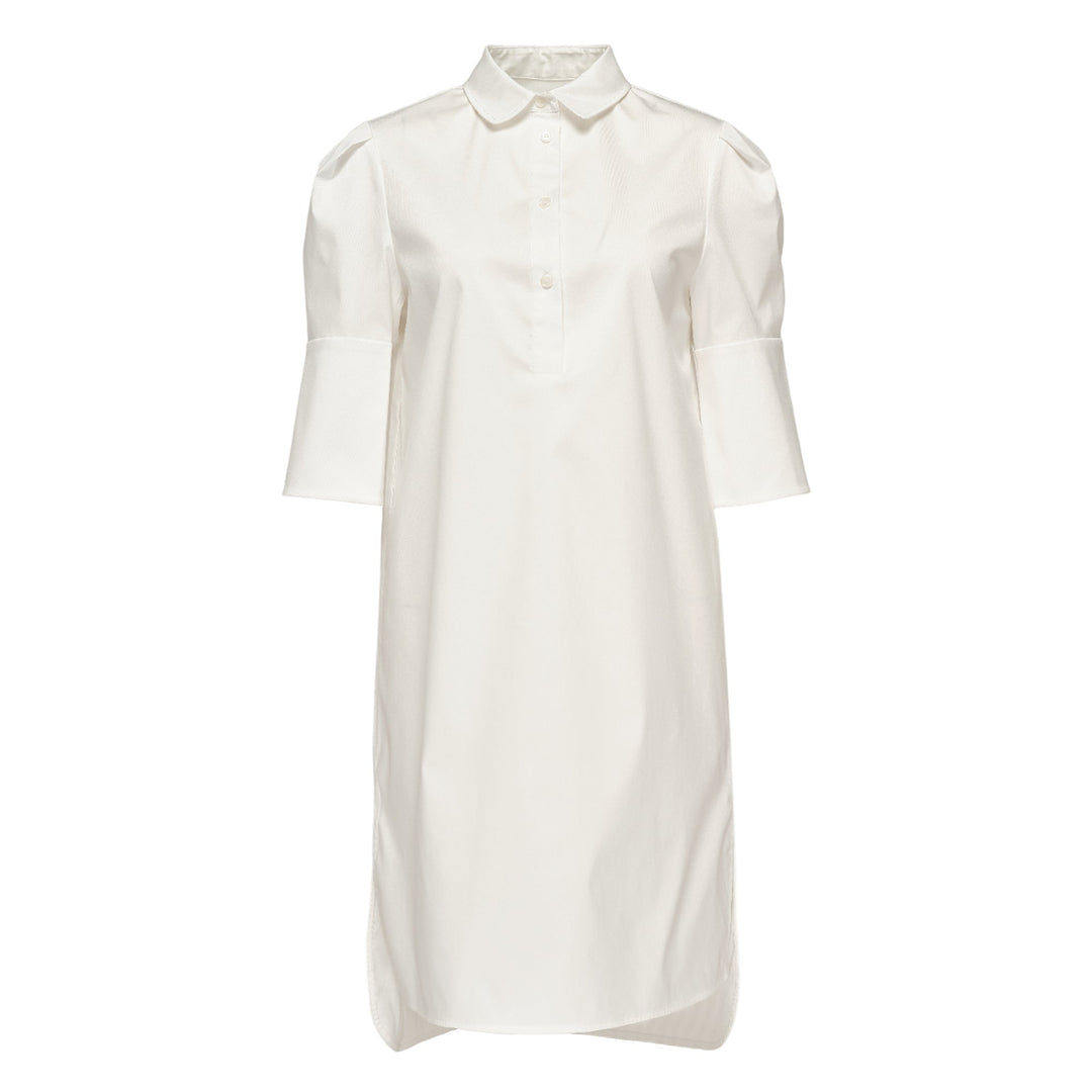 Sheen Cotton Poly Stretch Cuff Dress