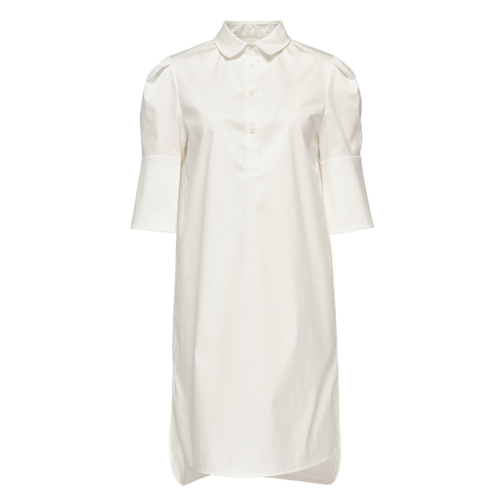 Sheen Cotton Poly Stretch Cuff Dress