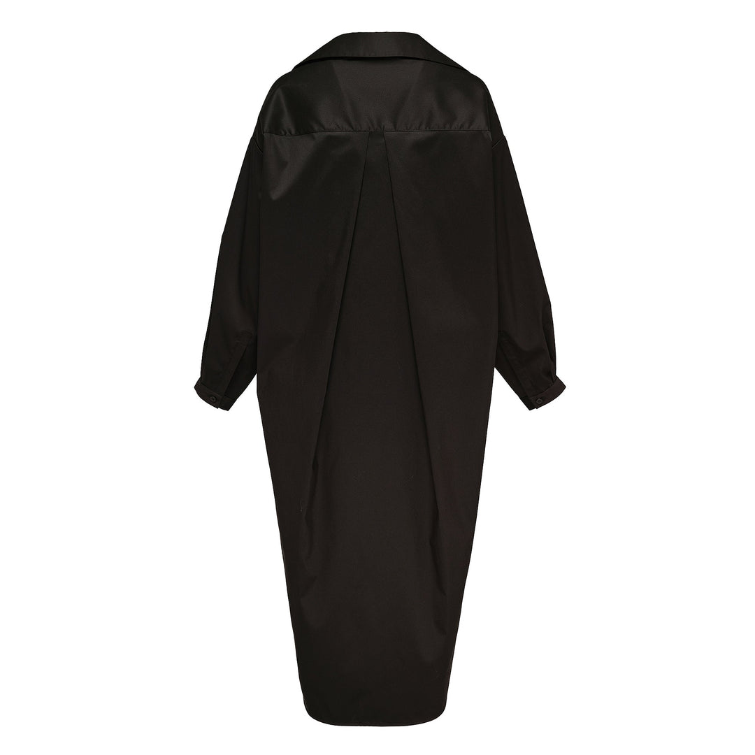 Sheen Silk Cotton Shirt Dress