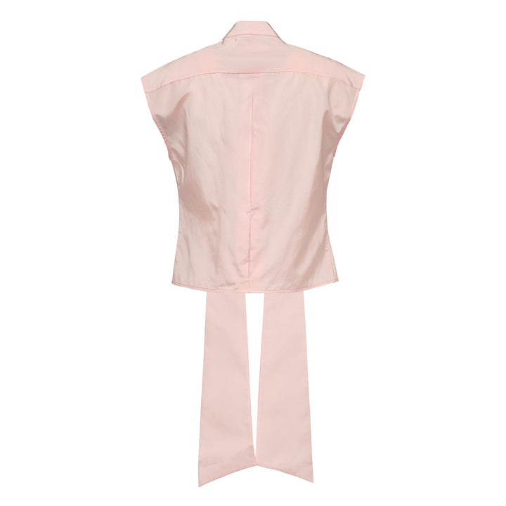 Papery Silk Cotton Tie Top