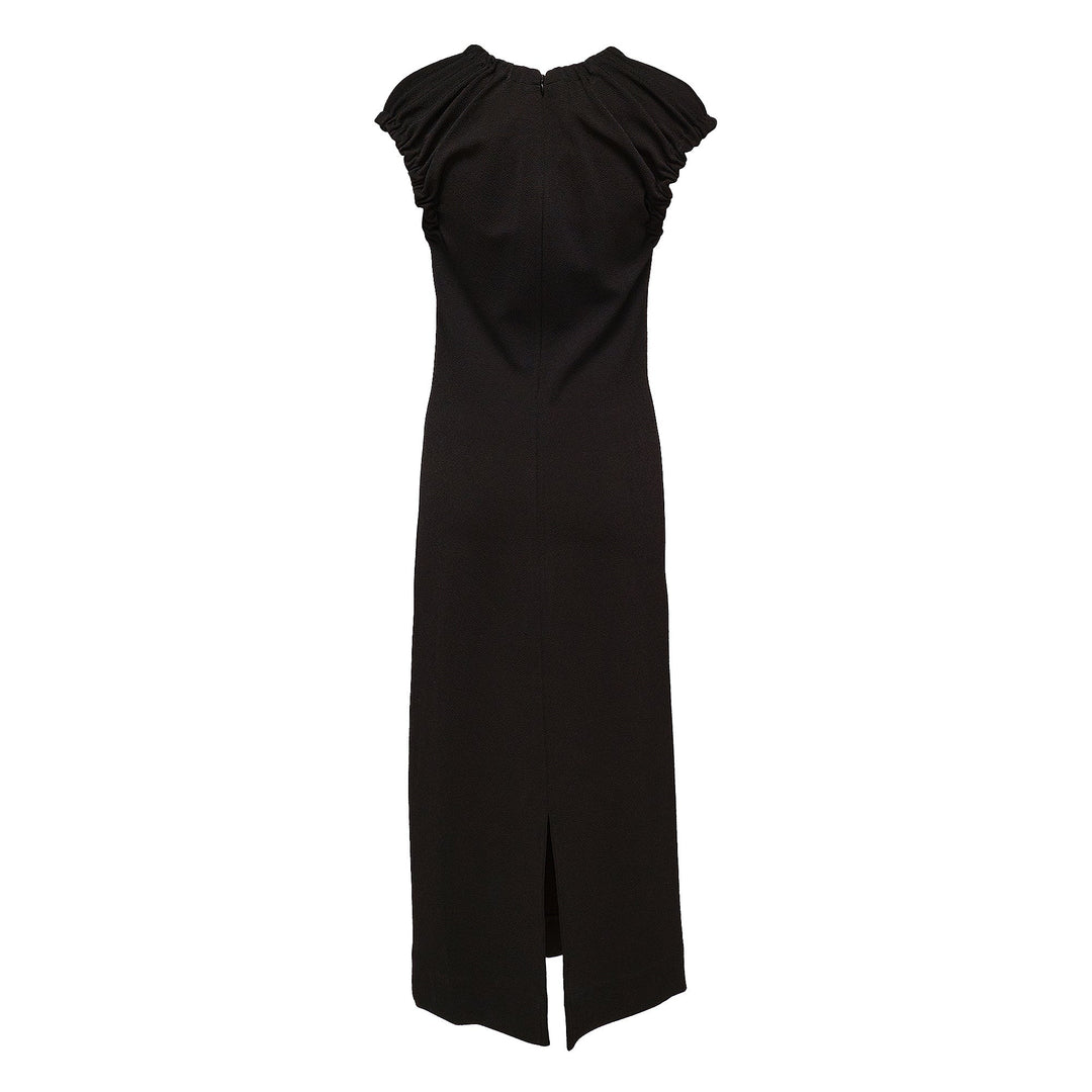 V-Neck Mid Length Dress