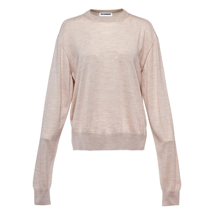 Superfine Merino Cashmere Silk Blend Knit Top