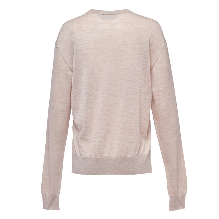 Superfine Merino Cashmere Silk Blend Knit Top