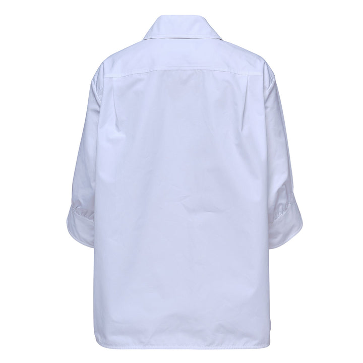 Boxy Shirt Gathered Volume Sleeves